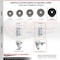 Service Caster 6 Inch Phenolic Wheel Swivel 7/8 Inch Square Stem Caster Set Total Lock Brake SCC-SQTTL20S615-PHS-78-4 - alternate 2